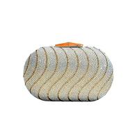 Temperament Women's Handheld Bag Fashion Trend Full Diamond Dinner Bag Lady Evening Party Bag Small Wedding Bag Clutch Purse