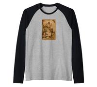 Temperance Tarot Card Scrapbook Design Raglan Baseball Tee