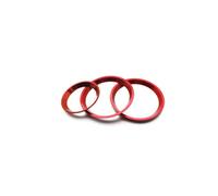 Temperature Adjustment Knob Air Conditioning Knob Bright Circle Climate Control HVAC (Red)