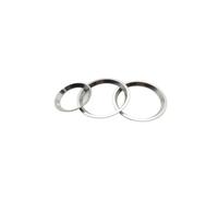 Temperature Adjustment Knob Air Conditioning Knob Bright Circle Climate Control HVAC (Silver)