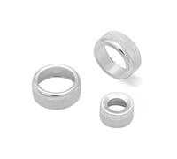 Temperature Adjustment Knob Auto Air Condition Knob Audio Control Button Circle Climate Control HVAC (Silver)