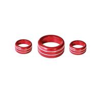 Temperature Adjustment Knob For Suzuki For JIMNY For Jimny 2019 2020 Air Conditioning Volume Trim Climate Control HVAC(Red)