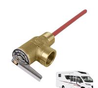 Temperature and Pressure Relief Valve for Water Heaters 99°C 10 Bar, Temperature Safety Valve Safety Accessories with Extension Probe for Sanitary Systems, Heating, Commercial Real Estate, Residential