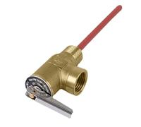 Temperature and Pressure Safety Valve for Water Heating 10.34 Bar 10.34 Bar - Safety Valve For Boilers - Extended Probe Safety Device for Residential Buildings