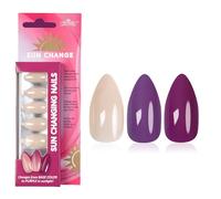 Temperature Color-Changing False Nails - 24PCS Fake Nails with Thermal Effect & Stylish Design, Almond-Shaped Press-On Nails for Women