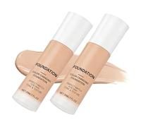 Temperature Colour Changing Foundation UK - 4 in 1 Foundation Serum with SPF50 - Thermochromic Formula Adapts to Skin Temperature - Long Lasting, Concealer & Moisturiser - 30ml (2 pcs Medium)
