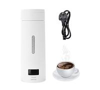 Temperature Control Travel Kettle, 380ML Portable Electric Kettle Cup with LCD Display, 4 Stage Temperature Adjustment,Automatic Shut Off Electric Heating Cup for Camping Making Tea,Coffee,Baby Milk