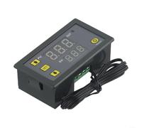 Temperature Controller Thermostat with Digital Meter and Sensor Switch Regulator, Automatic Temp Control for Heating and Cooling, Supports Calibration and Safety Temp Limits (12V )