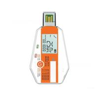 Temperature Data Logger, Cold Chain Transportation LCD Display, -30°C to 70°C Range, IP67 Waterproof, 120 Days Recording for Logistics