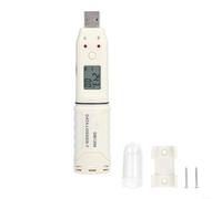 Temperature Humidity Data Logger GM1366 GM1365, -30 to 80C USB Recorder with Alarm, ABS Cold Storage Monitor for Agriculture Warehouse Lab Greenhouse Logistics(GM1366)