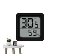 Temperature Humidity Monitor | Indoor Digital Humidity Reader for Home - Portable Sensor Gauge Easy to Read Battery Powered Use in Garage Baby Room Bedroom Porch Patio Bathroom Basement Nursery