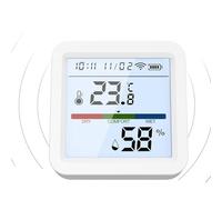 Temperature Humidity Monitor, Smart Wireless Digital Sensor, High Accuracy Hydrometer Detector, 2.2x2.2x0.91 Inches Weather Tracker for Indoor, Outdoor, Air Quality Home Industrial