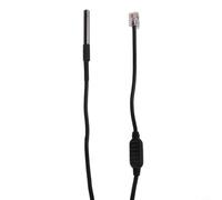 Temperature Humidity Sensor For Elite And Origin Systems With Stainless Steel Probe And 150cm Cable For Wide Range Detection From Minus Forty To Plus Hundred Fifteen Degrees For Celsius Black Finish