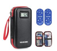 Temperature Insulin Cooler Travel Case - Large Capacity Insulin Pen Case with 2 Big Ice Packs, Insulin Travel Case for Diabetes Supplies by YOUSHARES (Black)