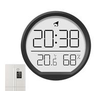 Temperature Monitor - Compact Count Down Meter, High Humidity Precision Sensor, Clear Screen Display Fast Response Climate Tracker Magnetic Back | Table Top Support for Nursery Office Basement
