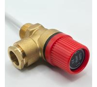 Temperature & Pressure Relief Valve 15mm x 1/2" 7 Bar 90°C - TPR Safety Valve for Unvented Cylinders - Altecnic/Caleffi Alternative
