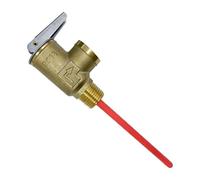 Temperature Pressure Relief Valve - Plumbing Safety Vent for Water Heater and Boiler Protection | Brass with Extended Probe, Thermal Release Fitting for Storage Tanks, Heating Systems and Plumber Use