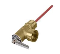 Temperature Pressure Safety Valve 99°C 10 Bar - Temperature Safety Valve, Safety Accessories with Extension Probe for Sanitary Systems, Heating, Commercial Real Estate, Residential Buildings
