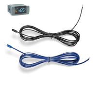 Temperature Probe Sensors | Durable Stainless Steel (Black/Blue) | Compatible with Dixell, Carel & Eliwell | for Refrigerators, Freezers & Cold Rooms(2-Pack)