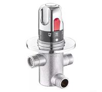 Temperature Regulating Mixer Valve for Balanced Hot and Cold Water Output Brass Construction DN15 G1/2