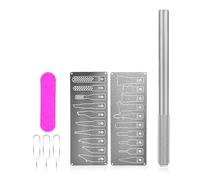 Temperature Resistant Electronic Repair Set Glues Scrapers 20pcs Card Pin for Efficient Component Delidding Tasks CPU Chip Glues Removal Tool Set