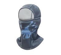 Temperature Sensitive Color Changing Long face mask, Winter Cycling Skiing Headgear, Thickened Nylon face mask (Blue)