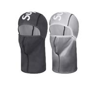 Temperature Sensitive Color Changing Long face mask, Winter Cycling Skiing Headgear, Thickened Nylon face mask (Grey2)