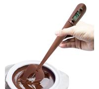 Temperature Sensor - 12.2 Inch Silicone And Stainless Steel Digital Candy Thermometer Spatula | Professional Food Temperature Reader Stirrer For Chocolate, Meat, Jam, Syrup