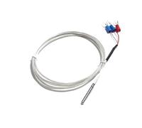 Temperature Sensor 3-terminal Connector Cable 1-5M | 4x30mm Temp Probe Cable Waterproof High Accuracy Sensor(2M Cable Length,A Level 0.1mm)