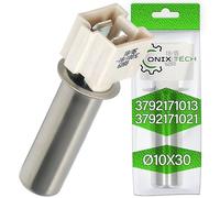 Temperature Sensor NTC for Washing Machine Heating Element 44 mm Ø10 mm RAST 5 with Original Code 3792171013 3792171021 for Zanussi for Electrolux for AEG - Warranty 5 Years - ONIX TECH