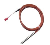Temperature Sensor with Two-Wire Platinum Thermal Resistance Silicon Cable Protection for Measuring Temperatur(PT100 Type with 2m)