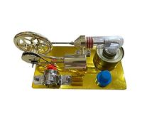 Temperature Stirling Engine Assembled Electricity Generator Heat Experiment Generator Model with Flywheel Designs Aircraft Model Stirling Engine Educational Toy Heat Education