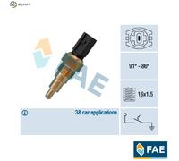 FAE Radiator Fan Thermo Switch 36670 – Mazda 323 Mk III Station Wagon, MX-5