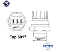 WAHLER 6017.85D Temperature Switch, radiator fan