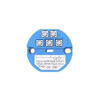 Temperature Transmitter Various temperature ranges RTD pt100 temperature transmitter sensor module with screw Thermal resistance 4-20mA 0-10V transducer(-20-100Celsuis mA)