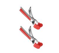 Temperatures Resistant Bowl Clip Anti Scalding Gripper with Heatproof Handle Hot Dishes Tongs Kitchen Accessories Hot Plate Gripper Tongs