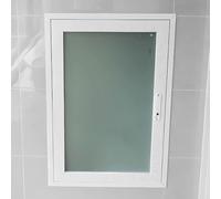 Tempered Glass Access Panel Aluminum Frame, Soundproof Attic Access Door, Waterproof Wall Hole Cover for Crawl Space, Hvac, Duct, Electrical, Outdoor