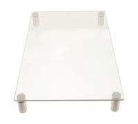 Tempered Glass Bead Ironing Station, Portable Workbench Stand 40x23.5x4cm | Steel-reinforced Frame, Polished Surface, Premeasured Guides, Supports Workshops and Group Sessions