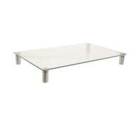 Tempered Glass Bead Ironing Station with Metal Stand, Heat Resistant | Polished Surface, Lightweight Build, Enhanced Stability, Protects Tabletop, for Home Crafting and Group Sessions