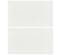 vidaXL 2X Chopping Boards Kitchen Worktop Saver Protector Cutting Board Induction Hob Cover Transparent Bubbles Pattern Tempered Glass