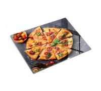 Tempered Glass Cutting Board & Hob Protector 40x30 cm Pizza Tomatoes