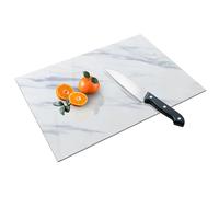 Tempered Glass Cutting Board Non-Slip Worktop Saver Chopping Board Countertop Saver Scratch Resistant Heat Resistant Shatter Resistant Dishwasher Safe 40 * 30cm Slate Effect