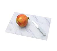 Tempered Glass Cutting Board Non-Slip Worktop Saver Chopping Board Countertop Saver Scratch Resistant Heat Resistant Shatter Resistant Dishwasher Safe 40 * 30cm Slate Effect