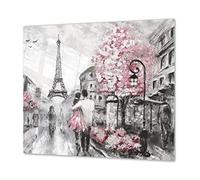 Tempered Glass Cutting Board - Worktop Saver and Pastry Board; Measures: Single: 23,62” x 20,47”; Double:2 x 11,81” x 20,47”; D13 Images: Paris 2