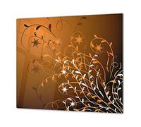 Tempered Glass Cutting Board - Worktop Saver and Pastry Board; Measures: Single: 23,62” x 20,47”; Double:2 x 11,81” x 20,47”; D01 Abstract Series: Abstract Art 4