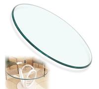 Tempered Glass Dining Table Top, DIY Self-made Glass Table Tops For Coffee Tables, Outdoor Patio Round Glass Table Top Transparent, 40cm 50cm 60cm 80cm，Circular Replacement Countertop(100CM(40INCH))