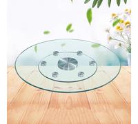 Tempered glass dining table turntable, household explosion-proof countertop, high temperature resistant disc base, hotel round table rotating discs (Size : 70cm)