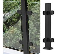 Tempered Glass Fence Panels for Deck and Balcony, Frameless Railing System with Spigots, Durable Outdoor Safety Solution
