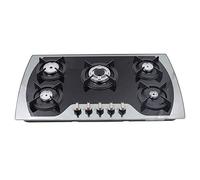 Tempered Glass Gas Stove Kitchen Hobs Hob Panel Kitchen Stove Gas Stove Built-in Iron Frame Mitred Gas Hob Installation Strong Burner Natural Gas Burner Glass Ceramic Built-in Stove Propane Gas