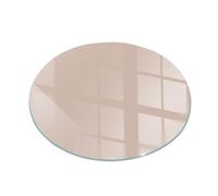 Tempered Glass Hearth for Wood Burning Stove Log Burner Light Brown Colour 80 cm